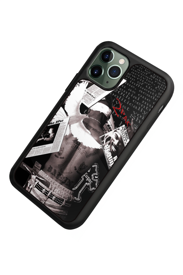 iPhone 11 Pro Uyumlu Tupac Tasarımlı Glossy Premium Kılıf