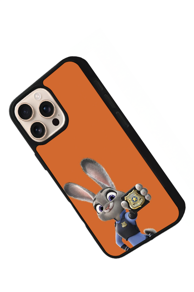 iPhone 16 Pro Uyumlu Zootropolis Tasarımlı Glossy Premium Kılıf