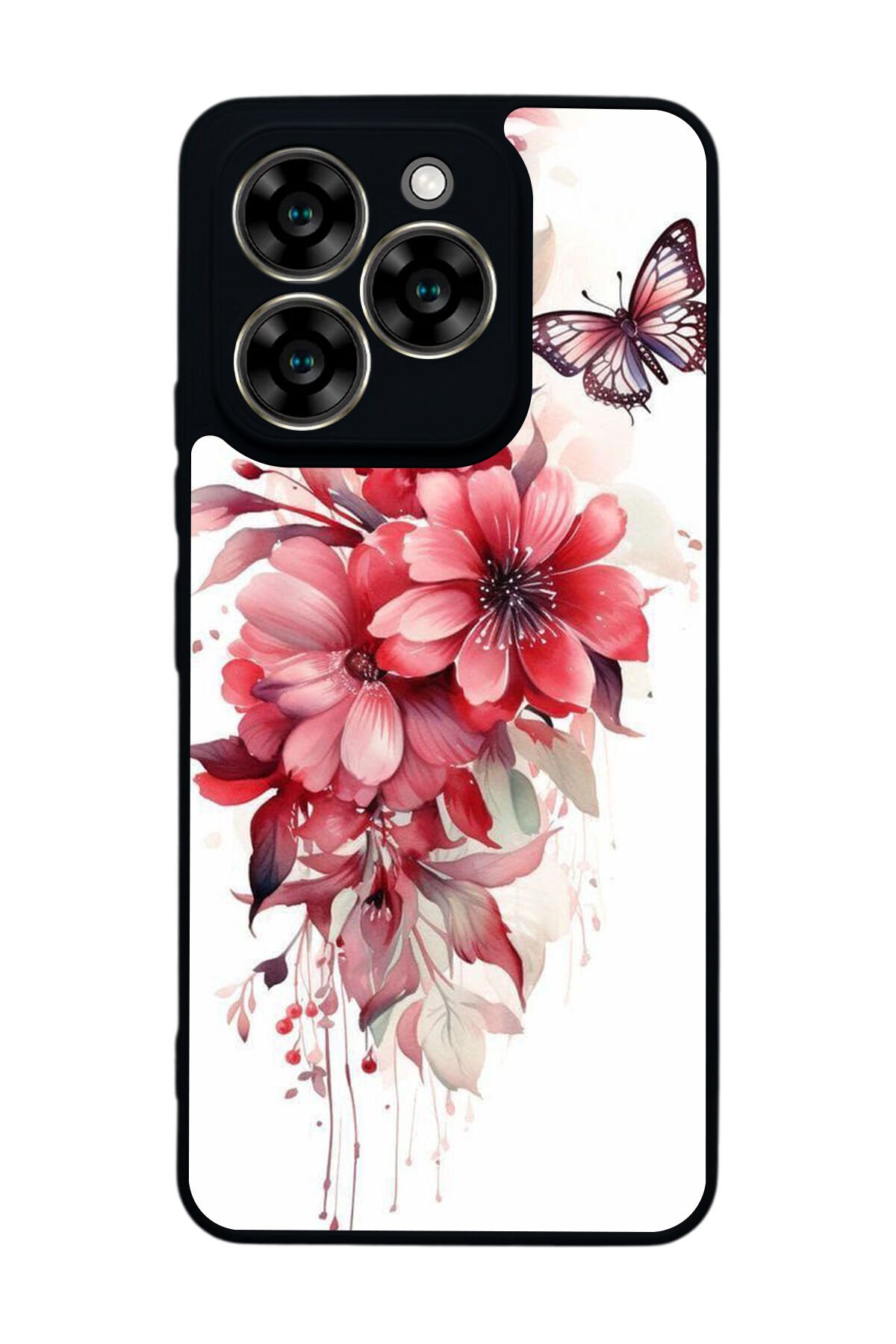 Reeder S919 Uyumlu Floral Tasarımlı Glossy Premium Kılıf
