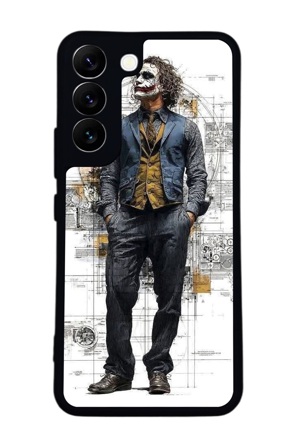 Samsung Galaxy S22 Uyumlu Joker Tasarımlı Glossy Premium Kılıf