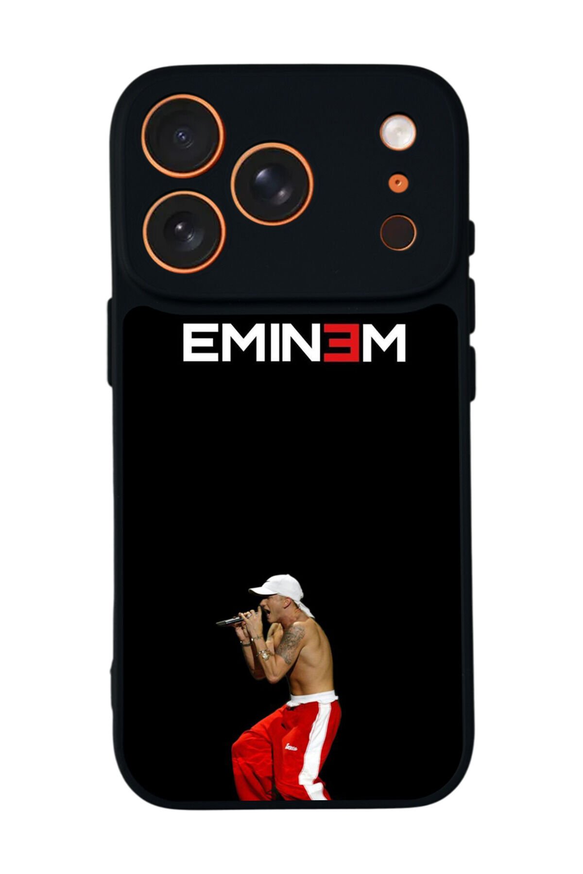 iPhone 17 Pro Uyumlu Eminem Tasarımlı Glossy Premium Kılıf