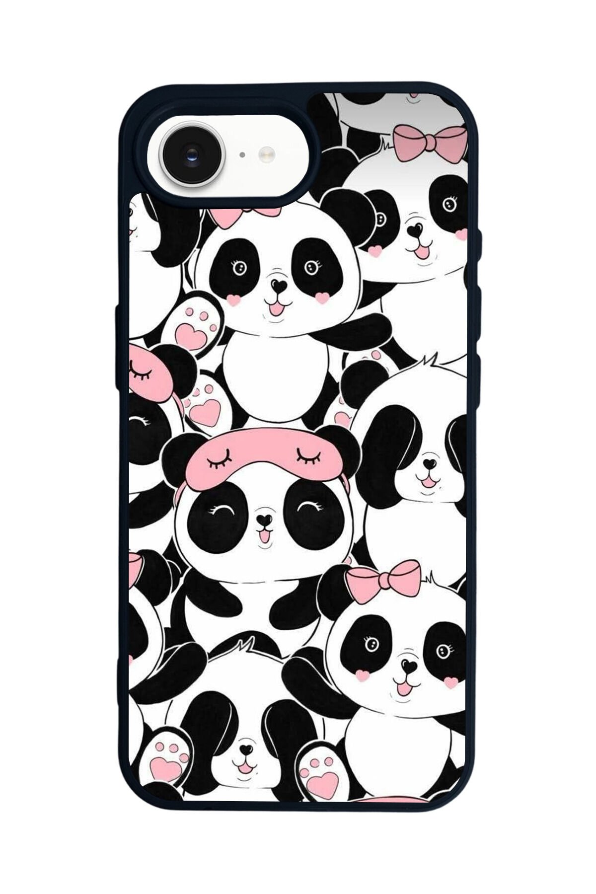 iPhone 16E Uyumlu Panda Tasarımlı Glossy Premium Kılıf