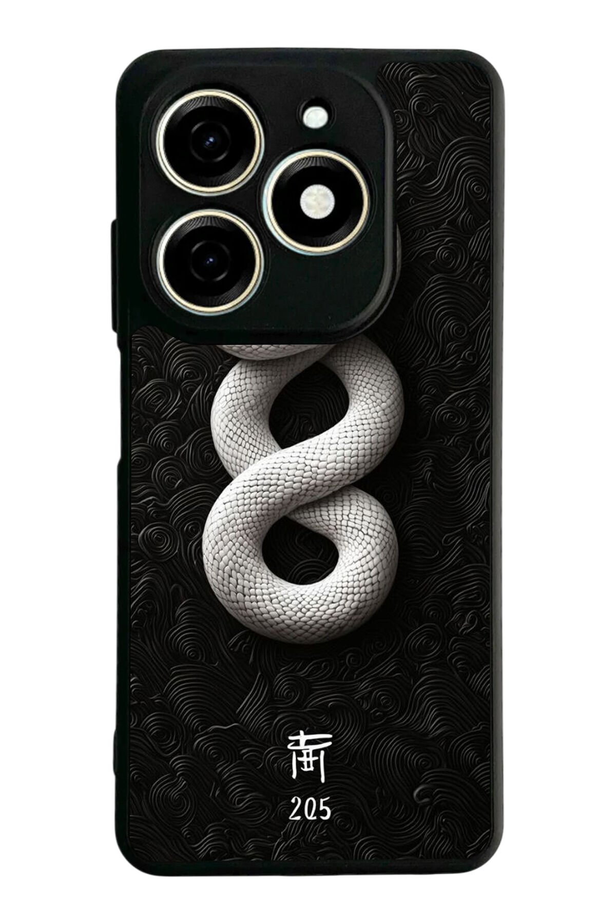 Infınıx Smart 8 Pro Uyumlu Yılan Tasarımlı Glossy Premium Kılıf