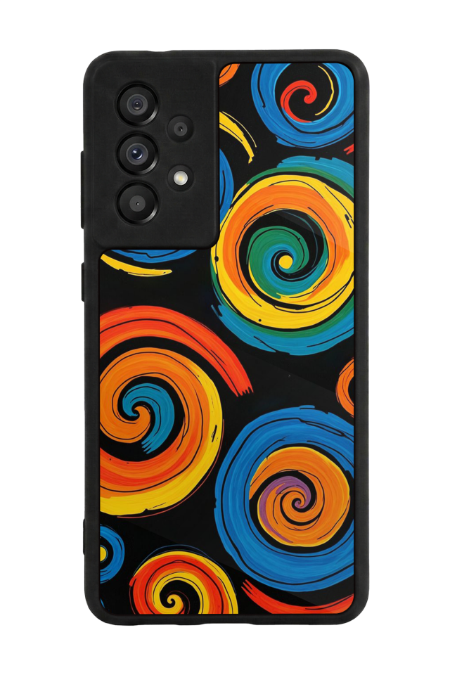 Samsung Galaxy A73 Uyumlu Abstract Tasarımlı Glossy Premium Kılıf
