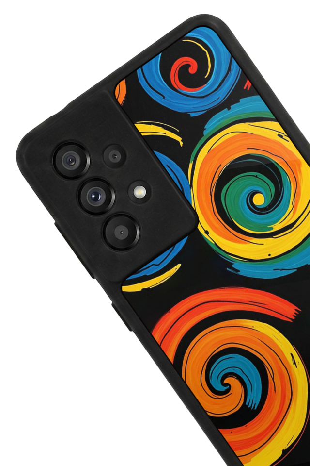 Samsung Galaxy A73 Uyumlu Abstract Tasarımlı Glossy Premium Kılıf