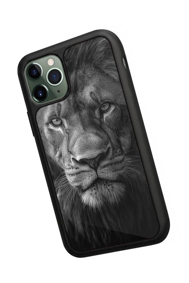 iPhone 11 Pro Uyumlu Aslan Tasarımlı Glossy Premium Kılıf