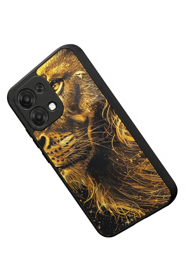 Oppo A6 Pro Uyumlu Aslan Tasarımlı Glossy Premium Kılıf