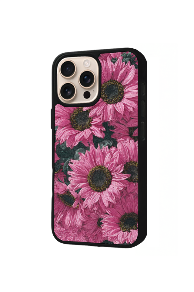 iPhone 14 Pro Max Uyumlu Cicek Tasarımlı Glossy Premium Kılıf