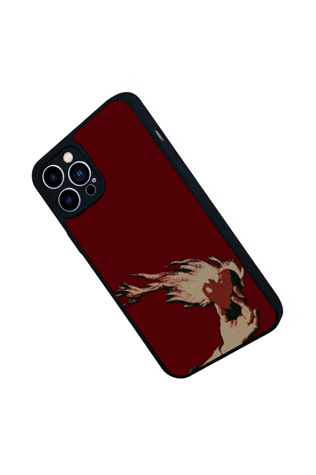 iPhone 12 Pro Max Uyumlu Kalp Love Tasarımlı Glossy Premium Kılıf