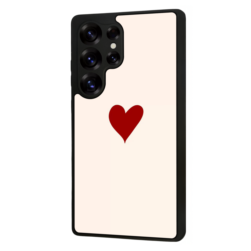 Samsung Galaxy S25 Ultra Uyumlu Kalp Love Tasarımlı Glossy Premium Kılıf