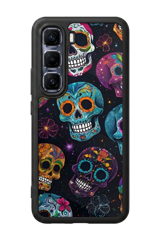 Infinix Hot 60 Pro Plus Uyumlu KuruKafa Tasarımlı Glossy Premium Kılıf
