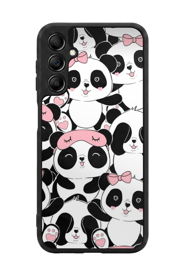 Samsung Galaxy A14 Uyumlu Panda Tasarımlı Glossy Premium Kılıf