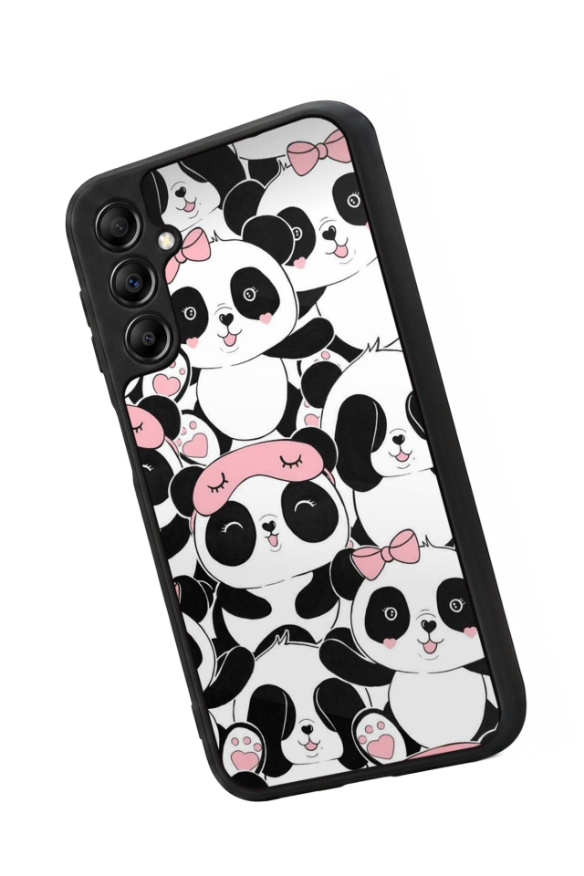 Samsung Galaxy A14 Uyumlu Panda Tasarımlı Glossy Premium Kılıf