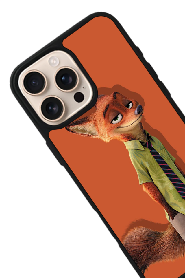 iPhone 16 Pro Uyumlu Zootropolis Tasarımlı Glossy Premium Kılıf