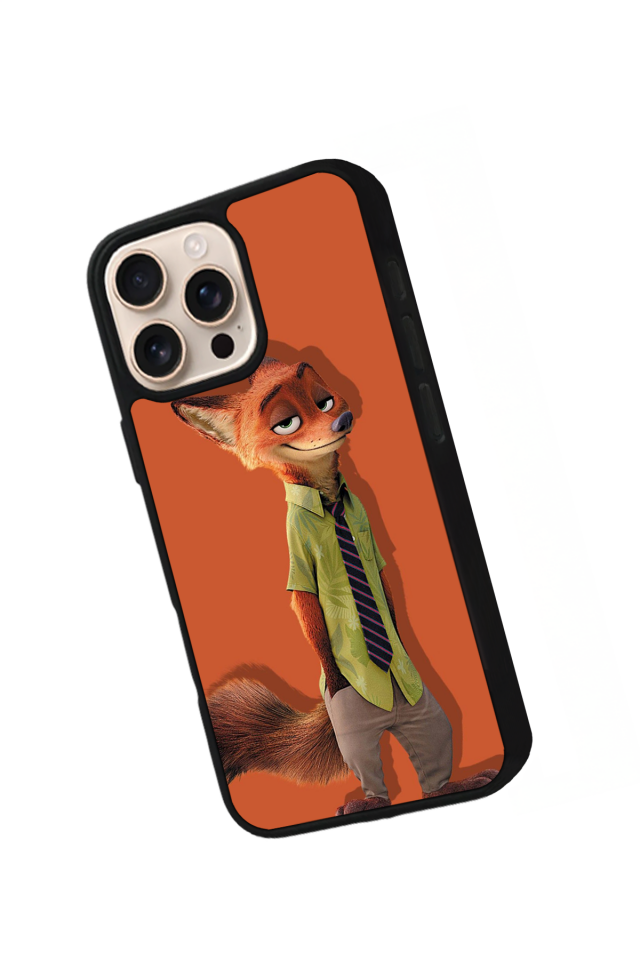 iPhone 16 Pro Uyumlu Zootropolis Tasarımlı Glossy Premium Kılıf