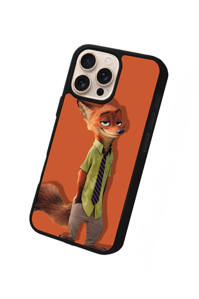 iPhone 16 Pro Uyumlu Zootropolis Tasarımlı Glossy Premium Kılıf