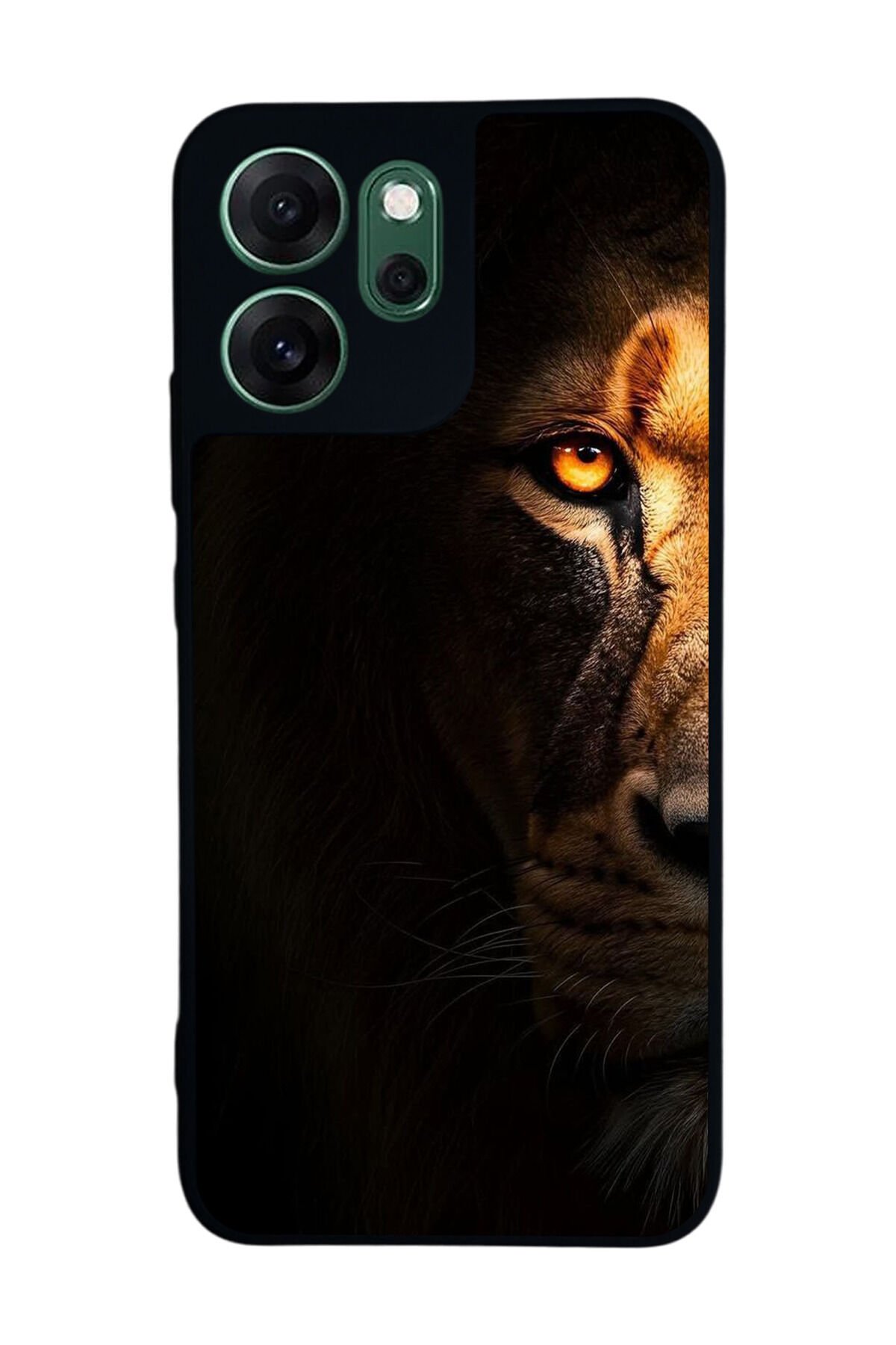 Oppo Reno 14F Uyumlu Aslan Tasarımlı Glossy Premium Kılıf