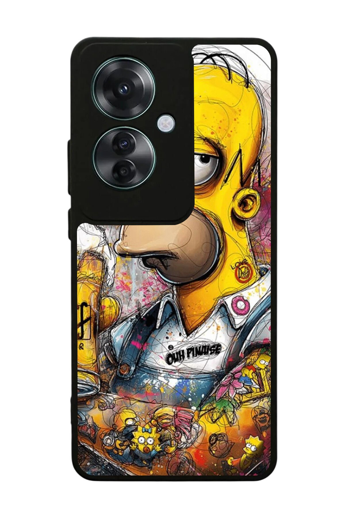 Oppo Reno 11F Uyumlu The Simpsons Tasarımlı Glossy Premium Kılıf