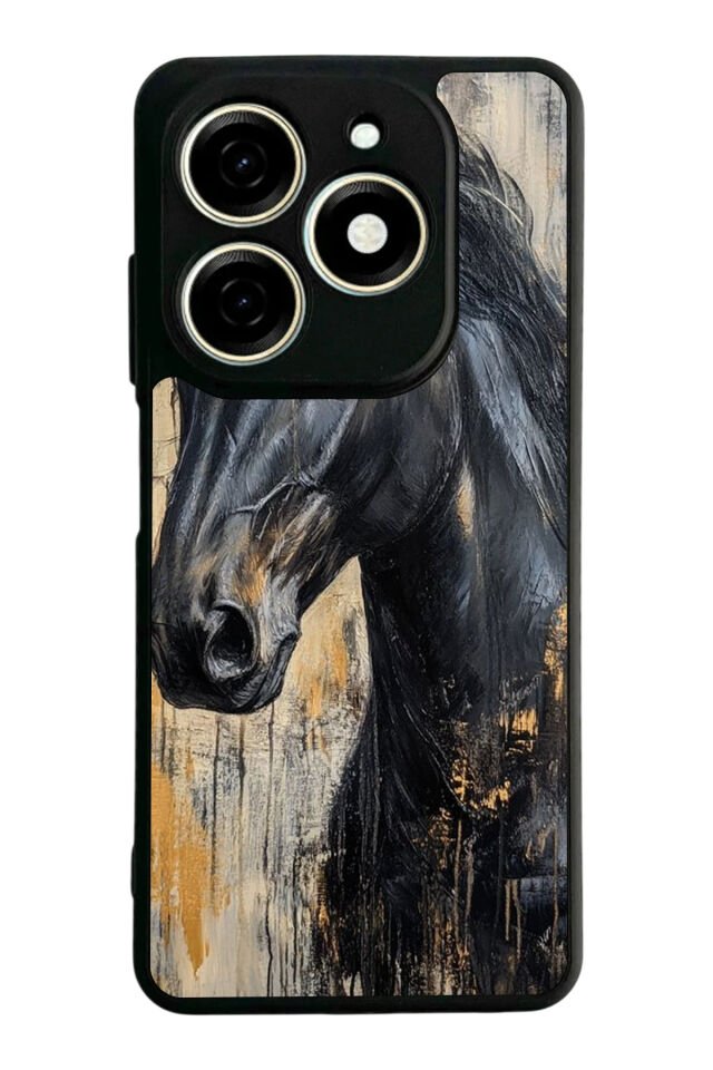 Infınıx Smart 8 Pro Uyumlu At Horse Tasarımlı Glossy Premium Kılıf