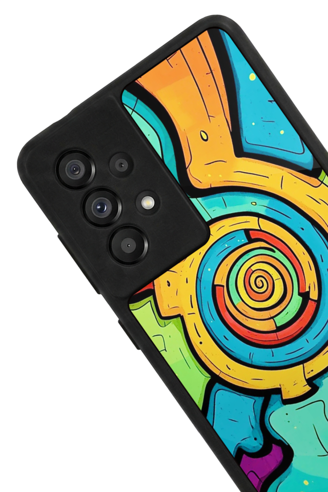 Samsung Galaxy A73 Uyumlu Abstract Tasarımlı Glossy Premium Kılıf