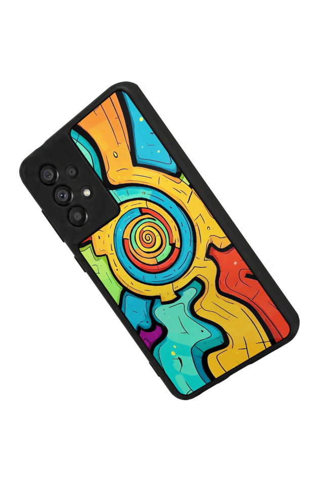 Samsung Galaxy A73 Uyumlu Abstract Tasarımlı Glossy Premium Kılıf