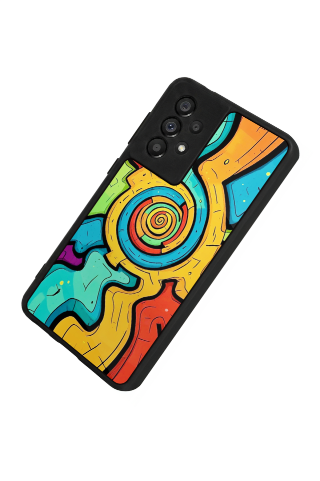 Samsung Galaxy A73 Uyumlu Abstract Tasarımlı Glossy Premium Kılıf