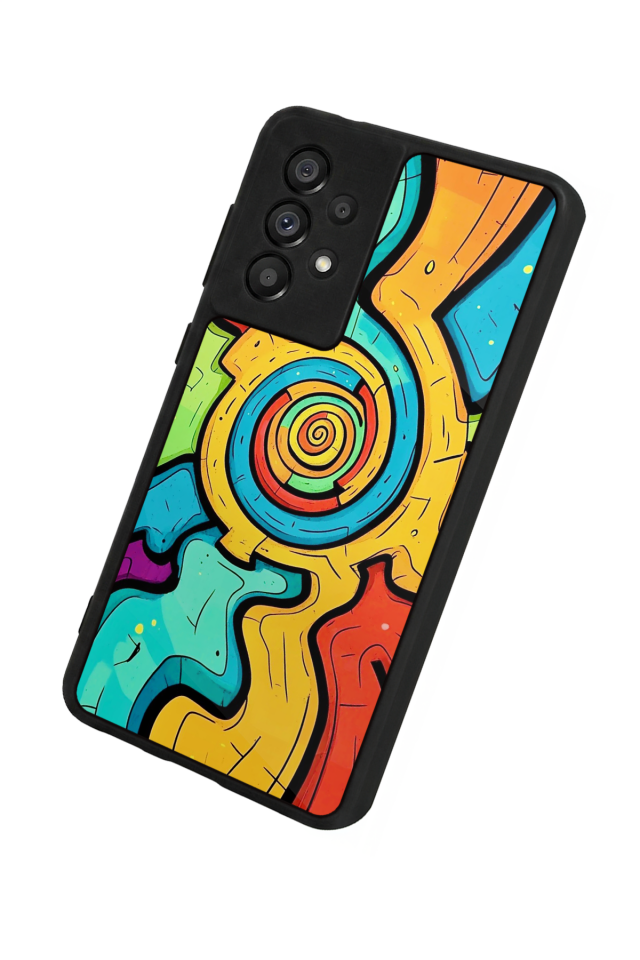 Samsung Galaxy A73 Uyumlu Abstract Tasarımlı Glossy Premium Kılıf