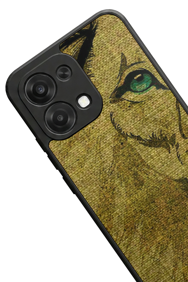 Oppo A6 Pro Uyumlu Aslan Tasarımlı Glossy Premium Kılıf