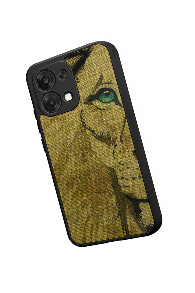 Oppo A6 Pro Uyumlu Aslan Tasarımlı Glossy Premium Kılıf