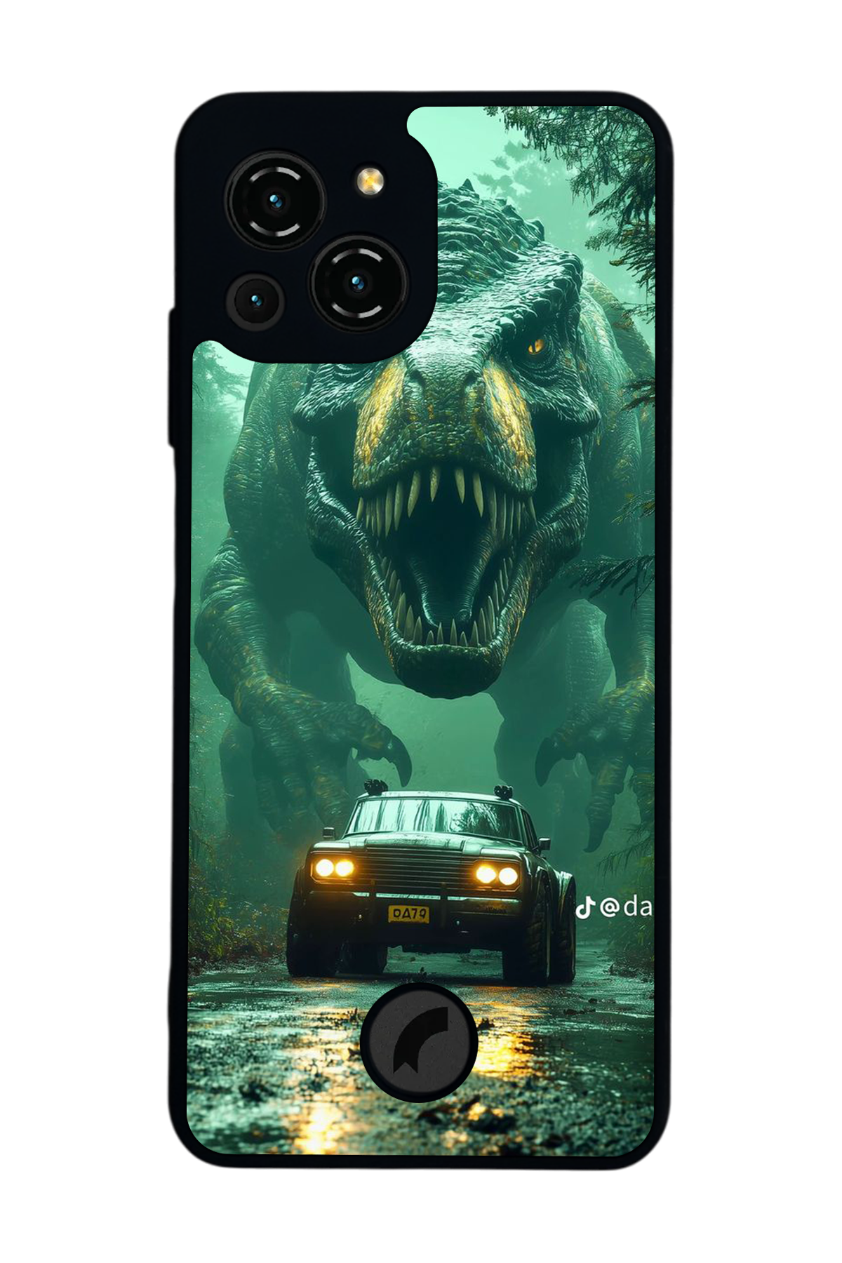 Reeder S23 Pro Max Uyumlu Dinazor Tasarımlı Glossy Premium Kılıf