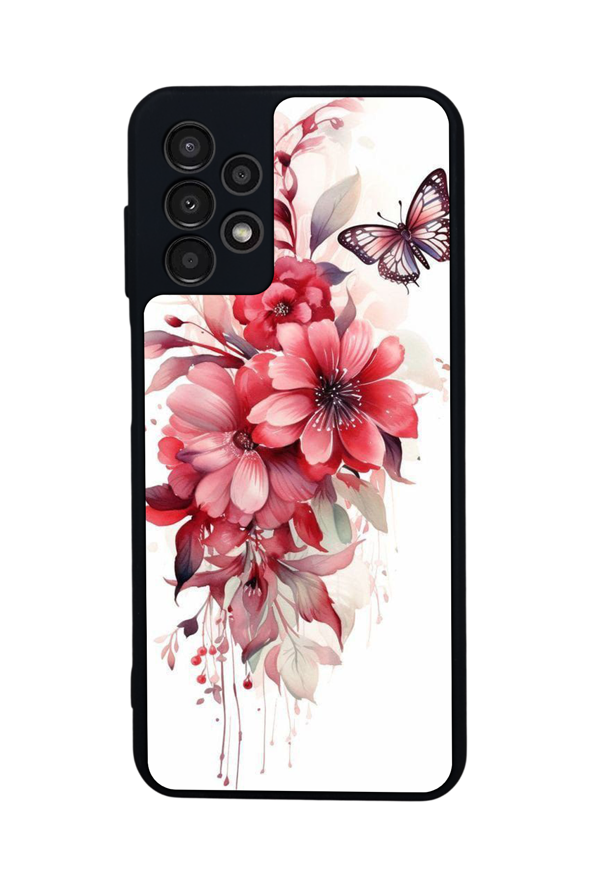 Samsung Galaxy A23 Uyumlu Floral Tasarımlı Glossy Premium Kılıf