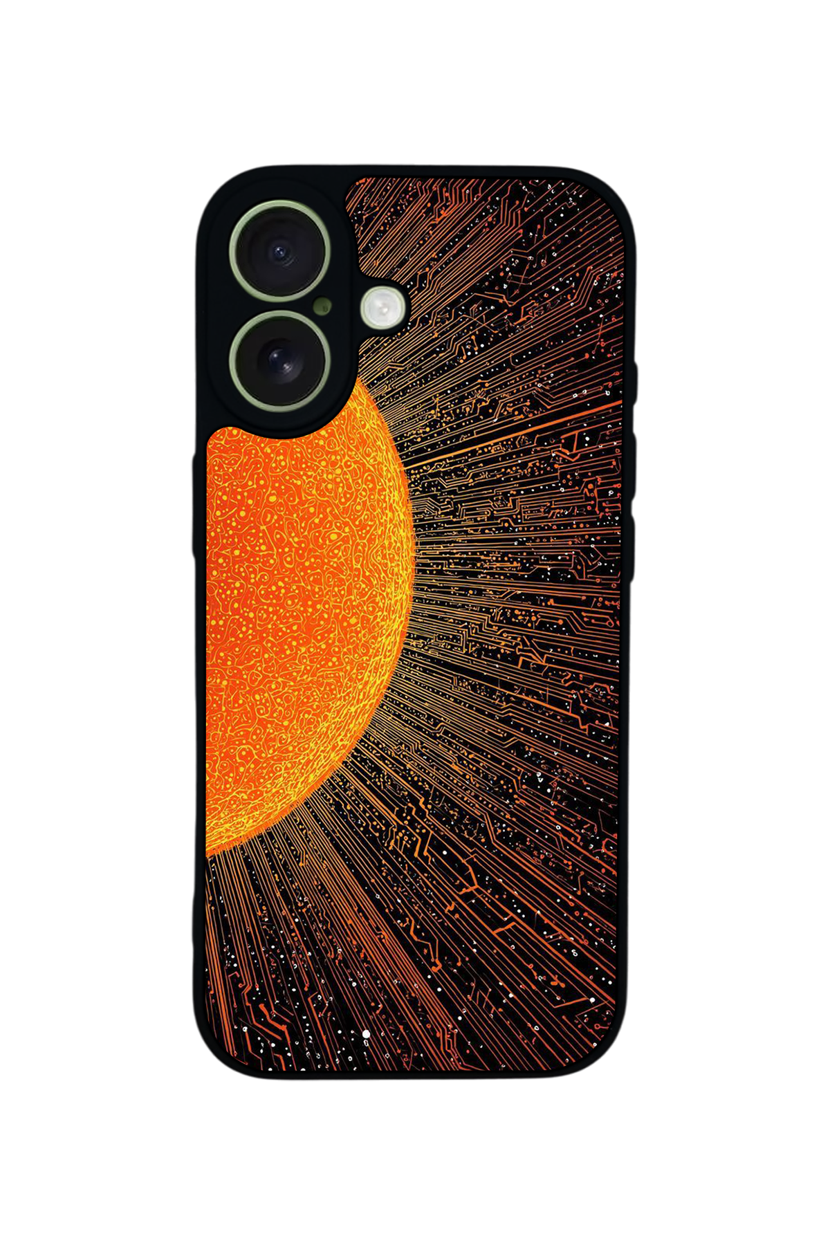 iPhone 17 Uyumlu Güneş Tasarımlı Glossy Premium Kılıf