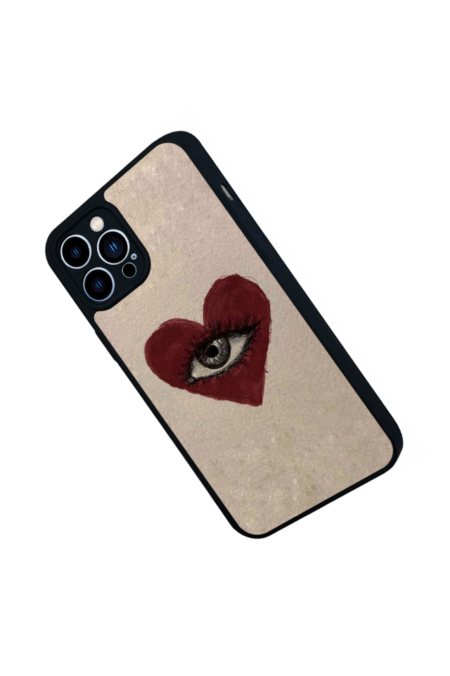 iPhone 12 Pro Max Uyumlu Kalp Love Tasarımlı Glossy Premium Kılıf