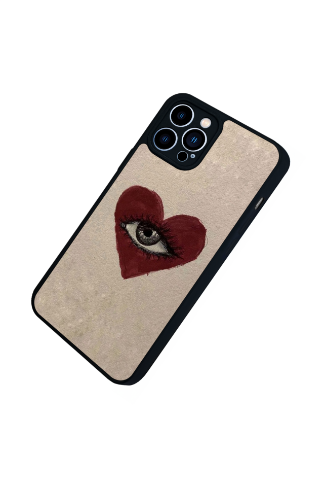 iPhone 12 Pro Max Uyumlu Kalp Love Tasarımlı Glossy Premium Kılıf
