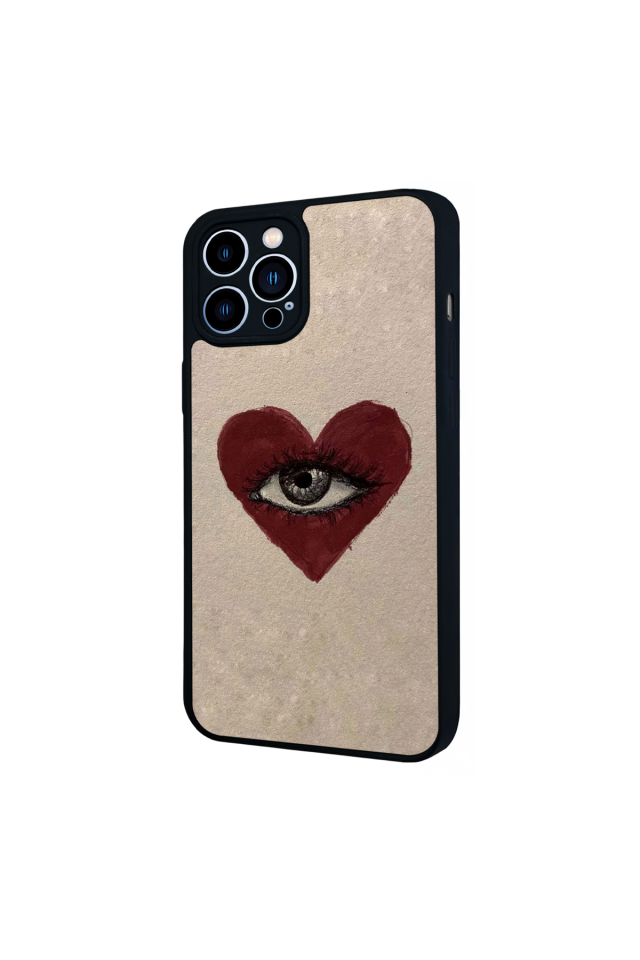 iPhone 12 Pro Max Uyumlu Kalp Love Tasarımlı Glossy Premium Kılıf