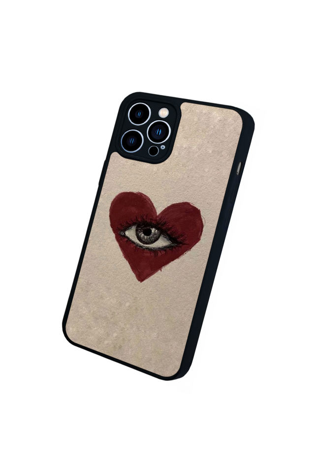iPhone 12 Pro Max Uyumlu Kalp Love Tasarımlı Glossy Premium Kılıf