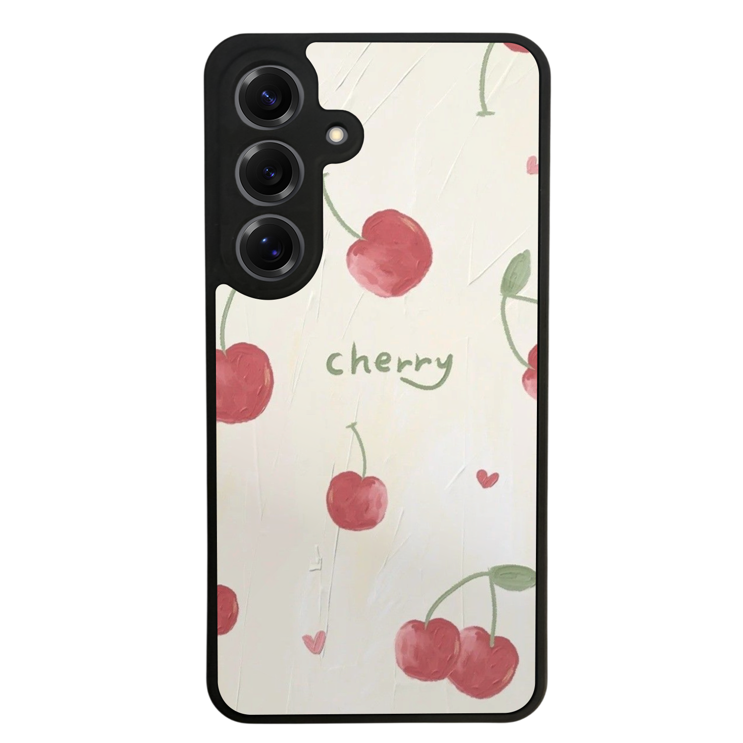 Samsung Galaxy S25 Uyumlu Kiraz Tasarımlı Glossy Premium Kılıf