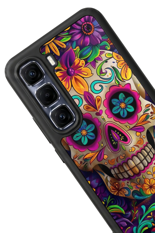 Infinix Hot 60 Pro Plus Uyumlu KuruKafa Tasarımlı Glossy Premium Kılıf