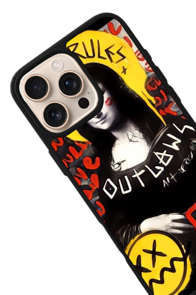 iPhone 15 Pro Max Uyumlu Monalisa Tasarımlı Glossy Premium Kılıf