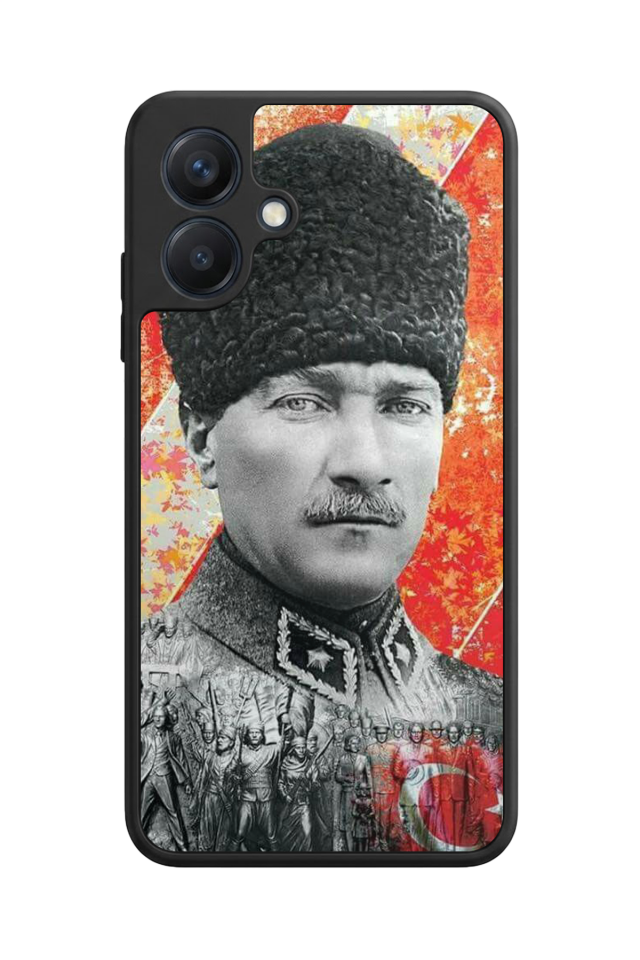Samsung Galaxy A07 Uyumlu Mustafa Kemal Ataturk Tasarımlı Glossy Premium Kılıf