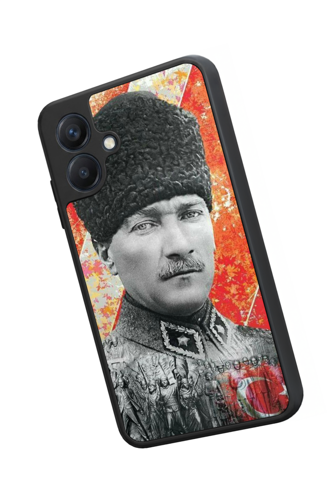 Samsung Galaxy A07 Uyumlu Mustafa Kemal Ataturk Tasarımlı Glossy Premium Kılıf