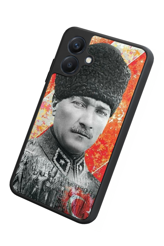 Samsung Galaxy A07 Uyumlu Mustafa Kemal Ataturk Tasarımlı Glossy Premium Kılıf