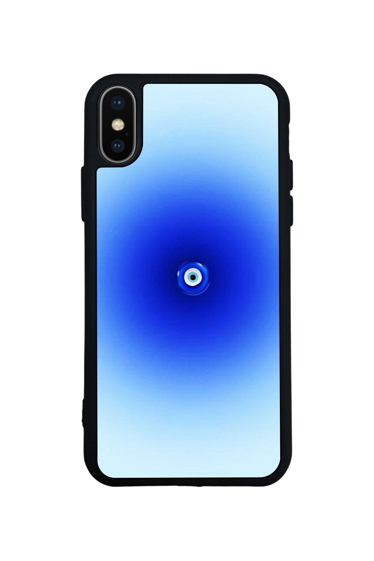 iPhone X/ XS Uyumlu Nazar Tasarımlı Glossy Premium Kılıf