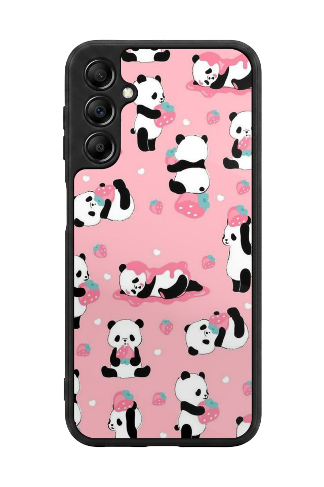 Samsung Galaxy A14 Uyumlu Panda Tasarımlı Glossy Premium Kılıf