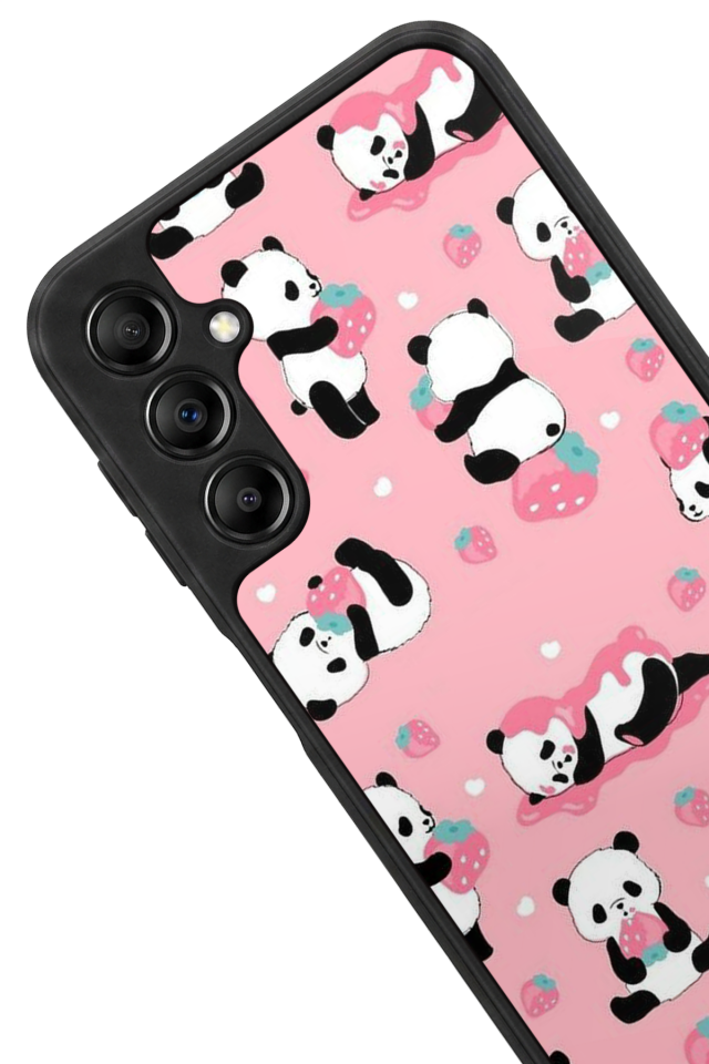Samsung Galaxy A14 Uyumlu Panda Tasarımlı Glossy Premium Kılıf