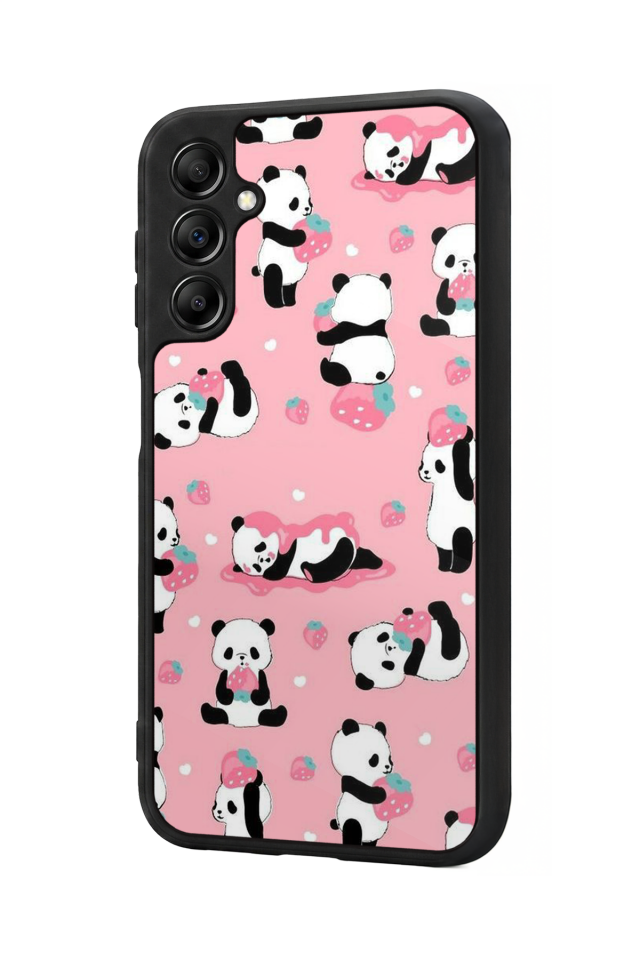 Samsung Galaxy A14 Uyumlu Panda Tasarımlı Glossy Premium Kılıf