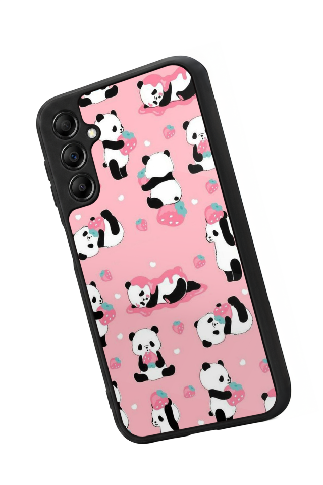 Samsung Galaxy A14 Uyumlu Panda Tasarımlı Glossy Premium Kılıf