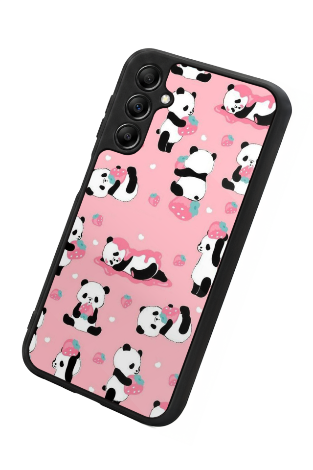 Samsung Galaxy A14 Uyumlu Panda Tasarımlı Glossy Premium Kılıf