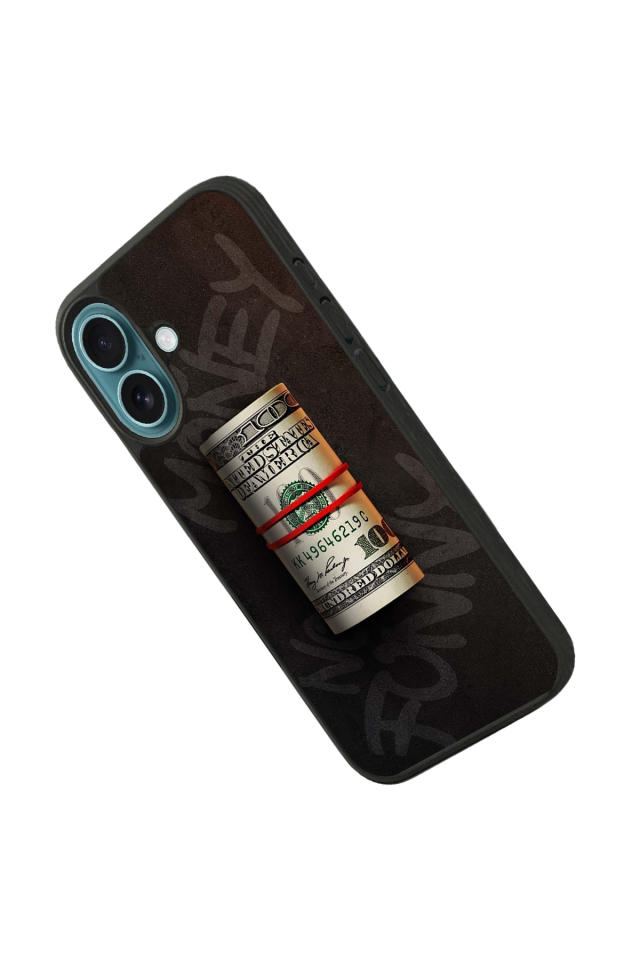 iPhone 16 Plus Uyumlu Para Tasarımlı Glossy Premium Kılıf