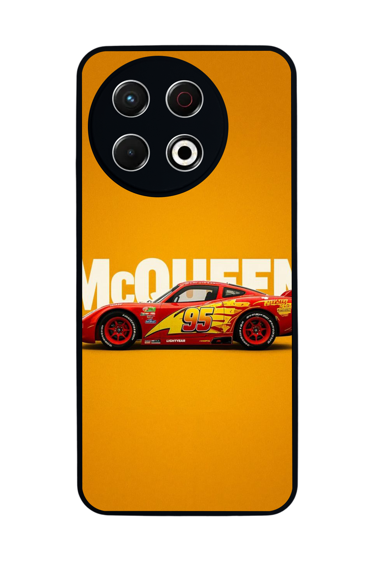 Tecno Spark 30 Pro Uyumlu Şimsek McQueen Tasarımlı Glossy Premium Kılıf